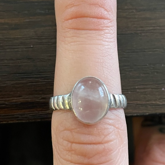 Sterling silver stone ring - Picture 2 of 2